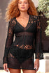 Luli Fama Day To Night Long Sleeve Short Dress